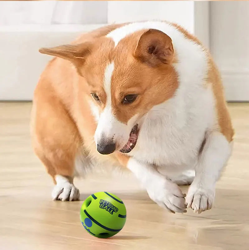 Interactive Dog Ball – Rolling Giggle Sound Toy