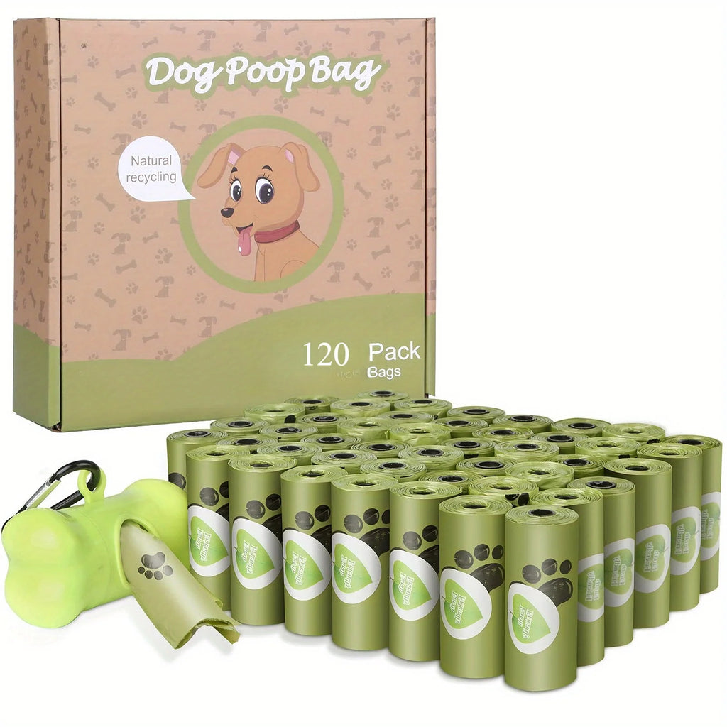 Dog Poop Bags, 8 Rolls Leak-Proof Unscented Waste Bags
