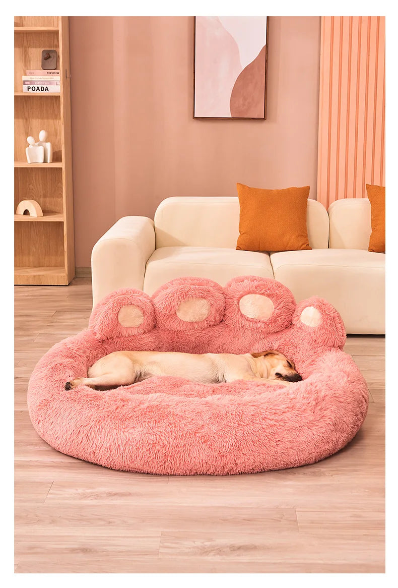Fluffy Dog Bed Winter Warm Soft Pet Bed for Small & Large Dogs
