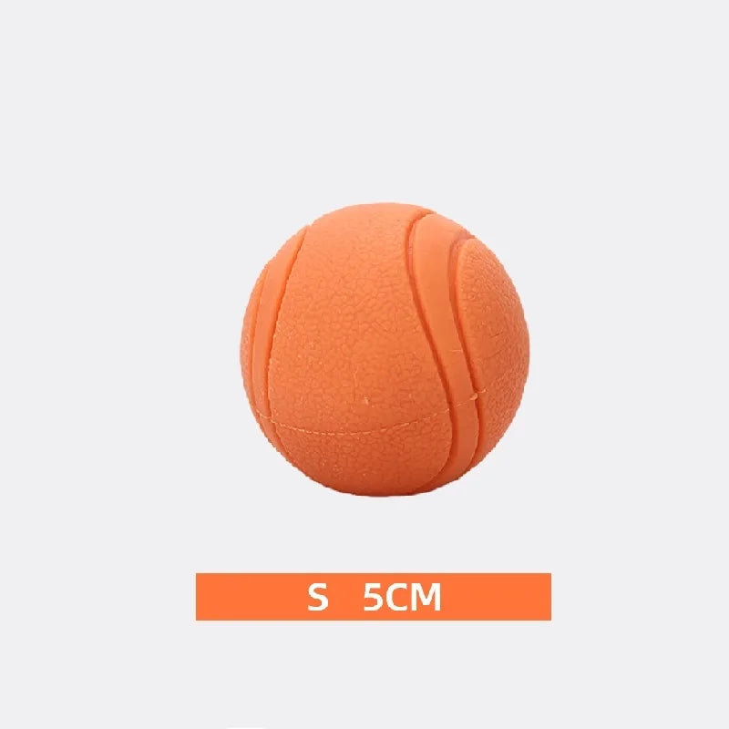 Rubber Dog Ball, Bite-Resistant Chew Toy for Puppies & Dogs