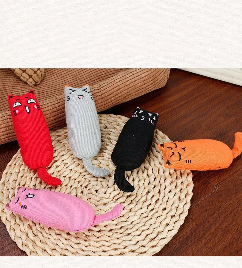 Catnip Cat Toy with Rustle Sound, Plush Toy for Kittens