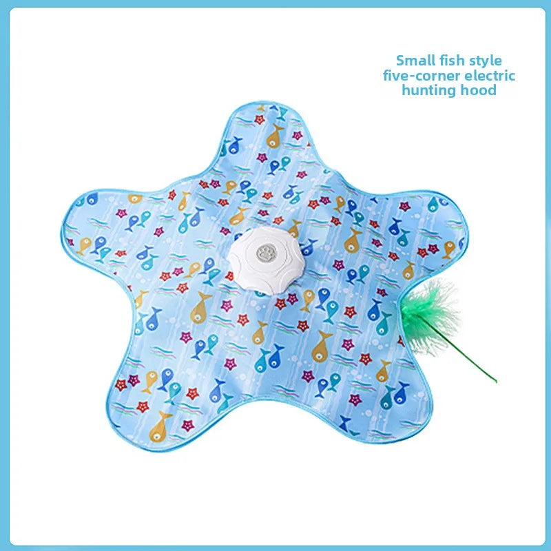 Automatic Hide and Seek Cat Toy – Moving Feather Interactive Toy