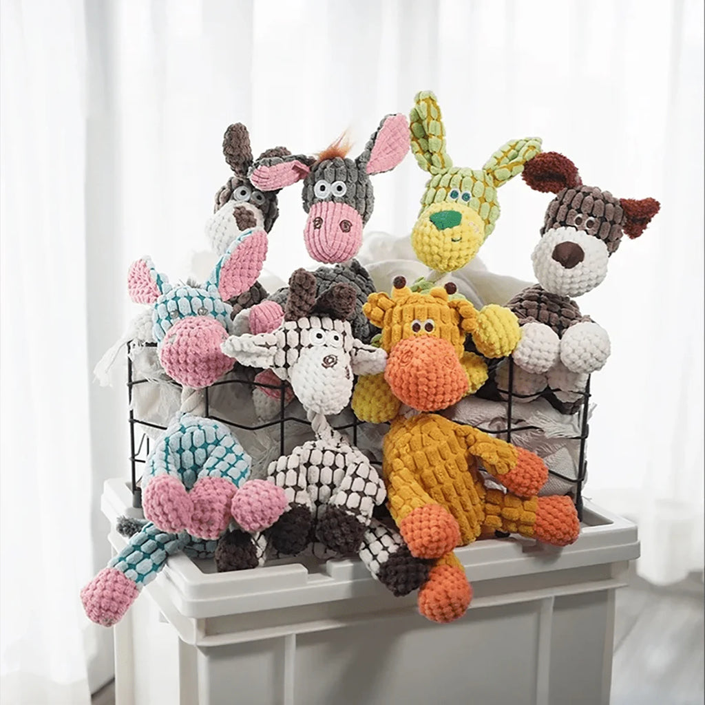 Plush Dog Toy – Puppy Chew & Teething Toy