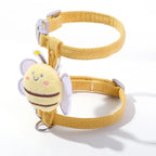 Cat Harness and Leash Set – Adjustable Bee Walking Vest