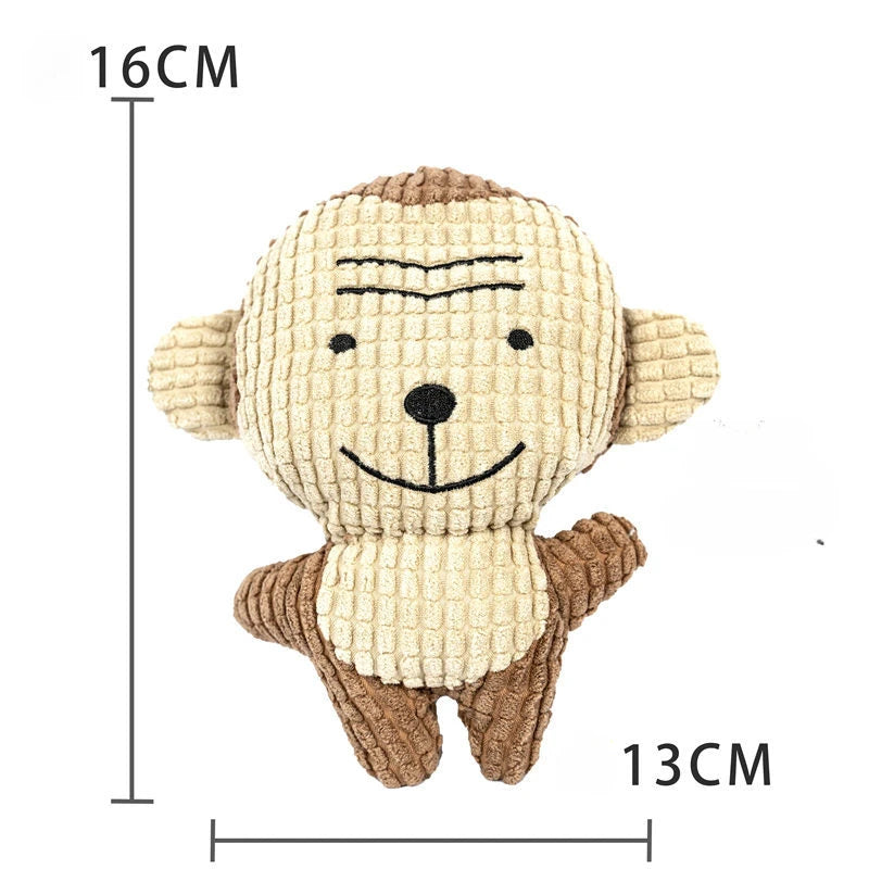 Plush Dog Toy Duck Squeaky Chew Toy for Small & Large Dogs