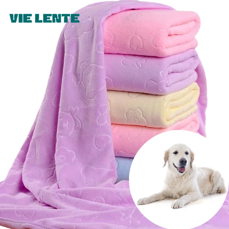 Pet Bath Towel – Quick Drying Absorbent Towel for Dogs & Cats