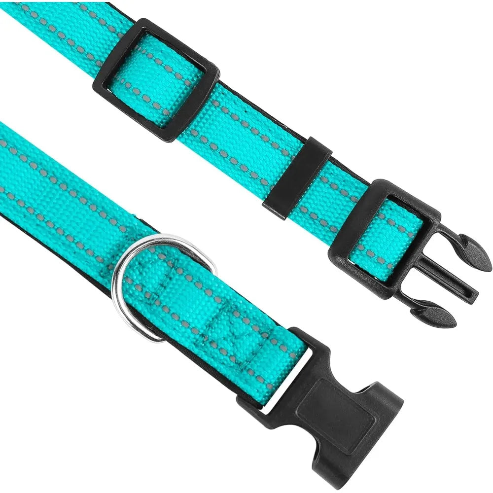 Adjustable Dog Collar – Soft Padded Nylon Quick Release