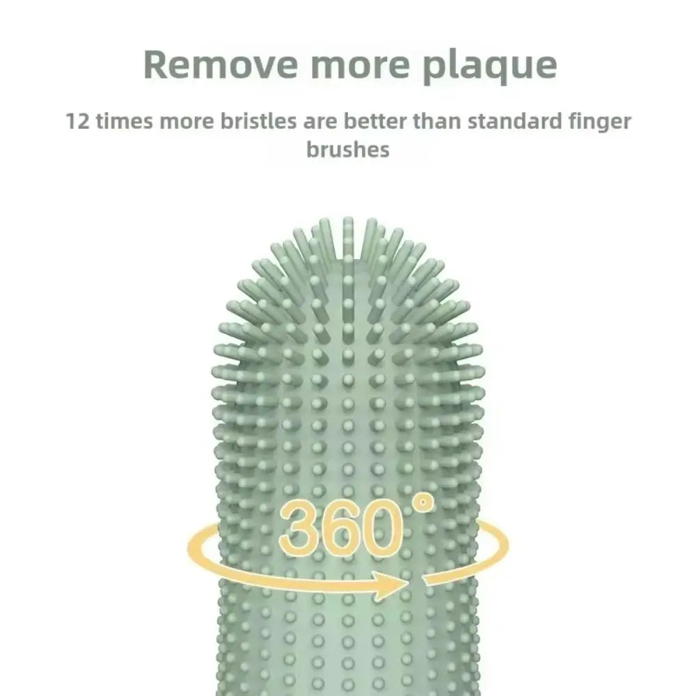 Dog Finger Toothbrush 360° Silicone Toothbrush for Dogs & Cats