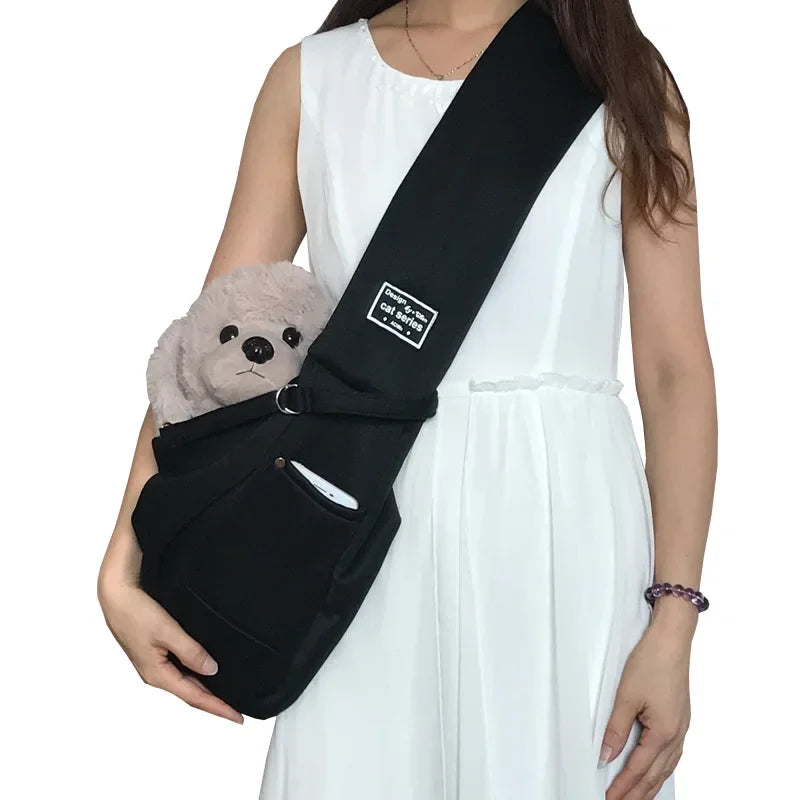 Pet Carrier Sling – Small Dog & Cat Shoulder Bag for Travel