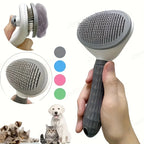 Self Cleaning Slicker Brush, Pet Hair Remover for Dogs & Cats