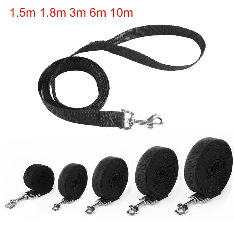 Long Dog Training Leash – Nylon Lead for Outdoor Walking