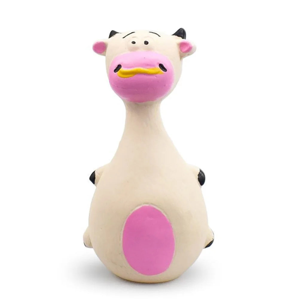Dog Chew Toy Rubber Squeaky Dental Toy for Dogs & Cats  Character count: 55