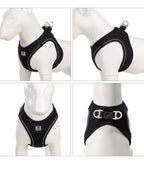 Dog Harness and Leash Set, Adjustable Reflective Puppy Vest