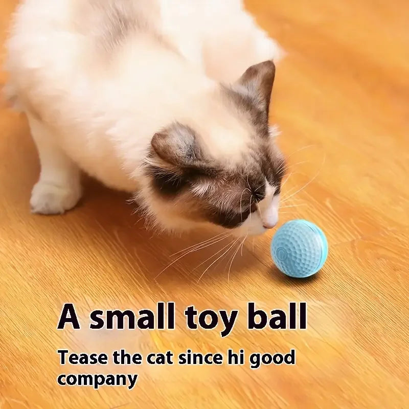 Automatic Interactive Cat Toy Ball – USB Rechargeable Rolling Toy