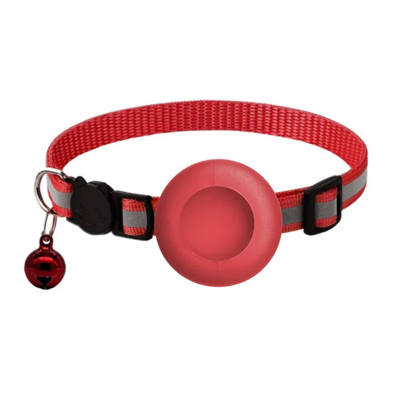 AirTag Cat Collar, Reflective Breakaway Collar with Bell