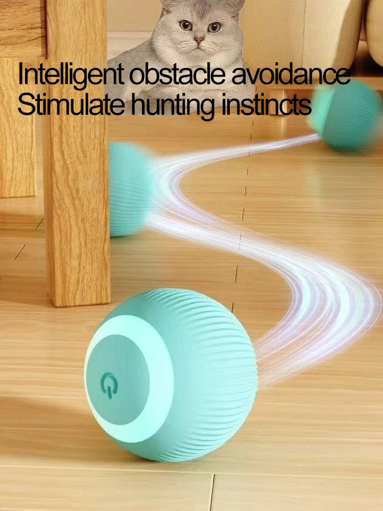 Automatic Cat Toy Rolling Ball Interactive Indoor Cat Toy