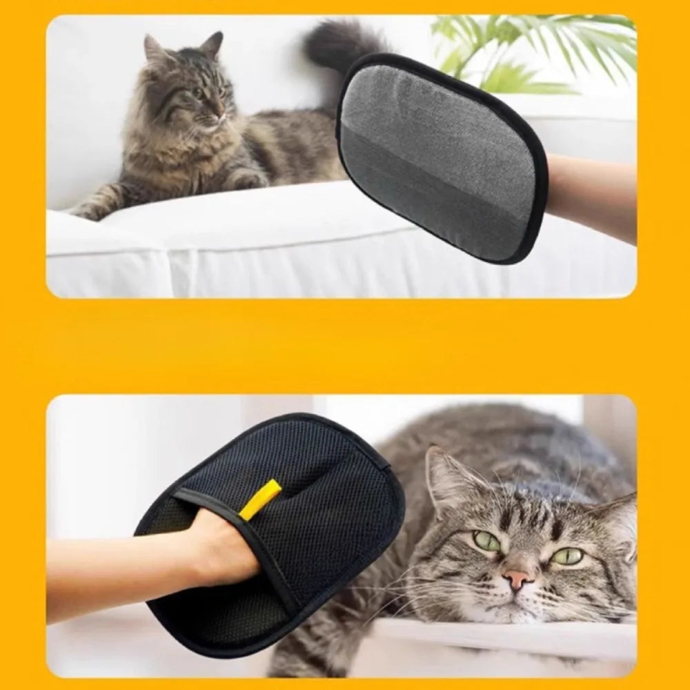 Pet Grooming Gloves, Dog & Cat Hair Remover Brush