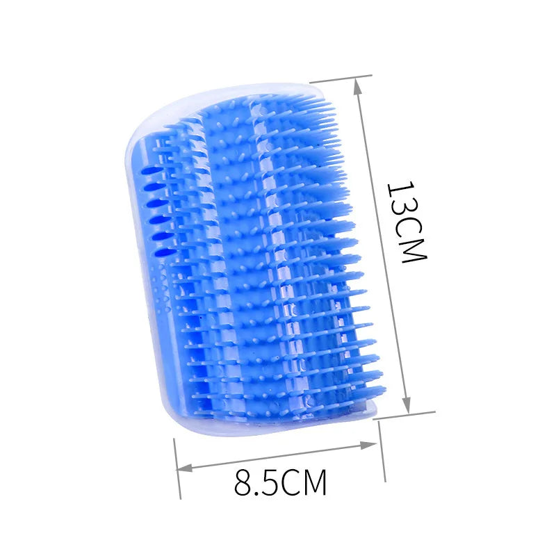 Cat Corner Brush Self Grooming Hair Removal & Massage Scratcher