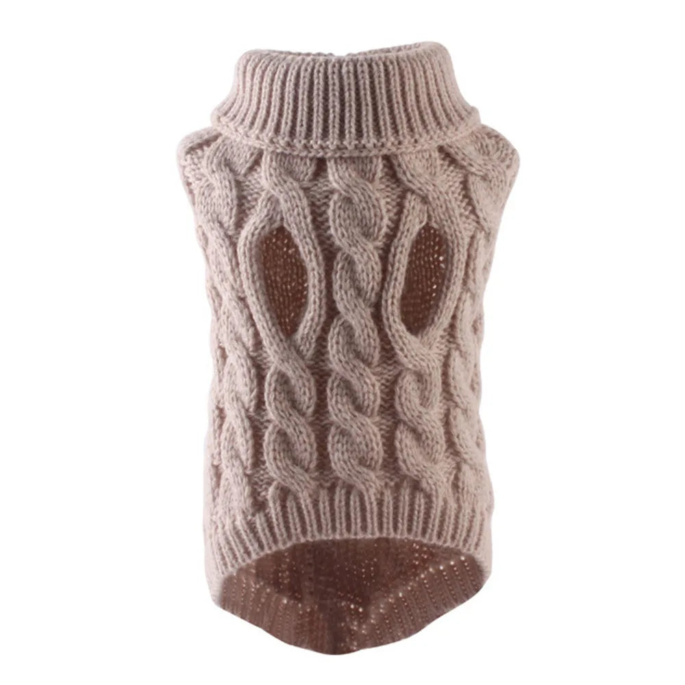 Dog Sweater for Small Dogs Warm Knit Winter Pet Clothing