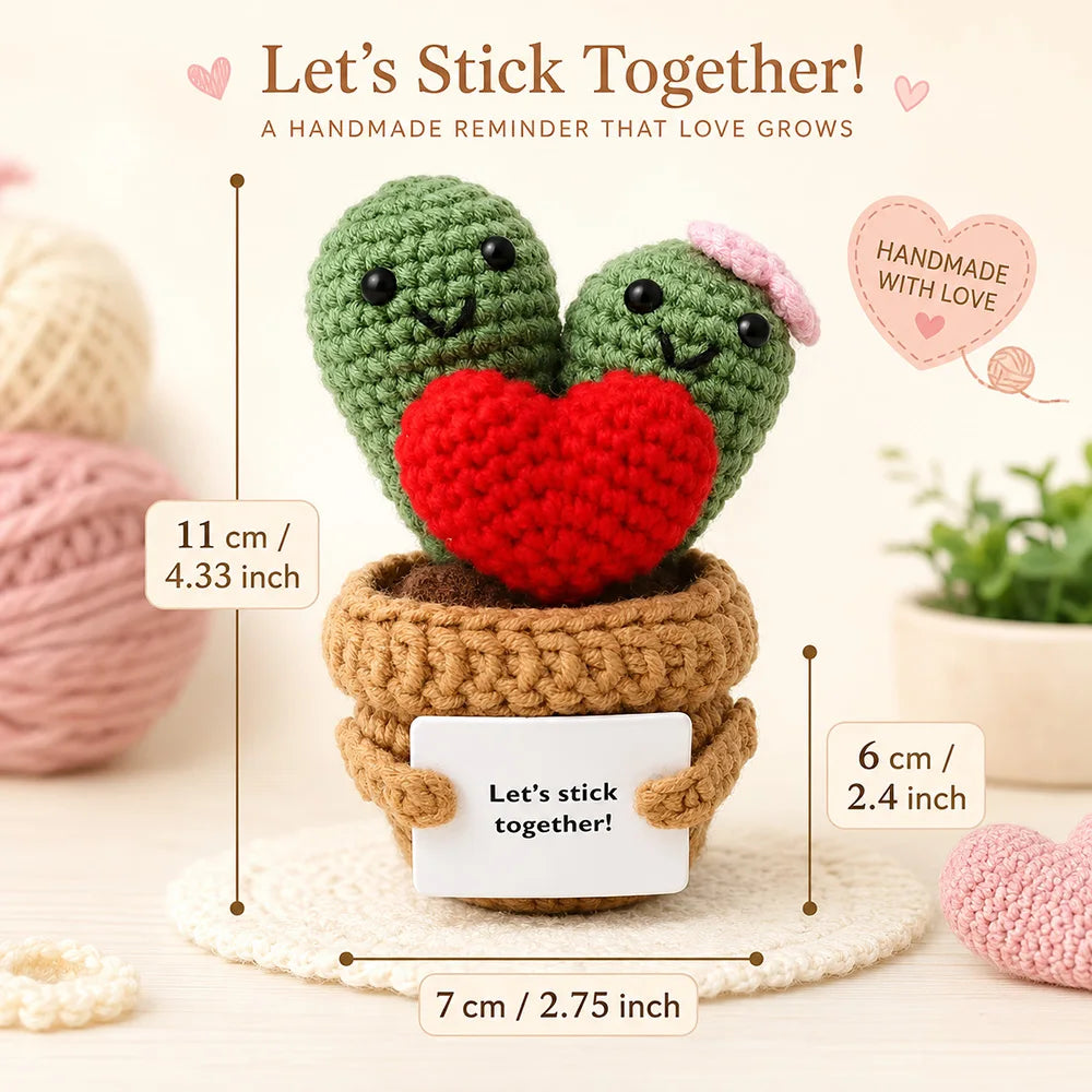 Crochet Plush Pocket Hug Doll, Handmade Mini Plush Gift