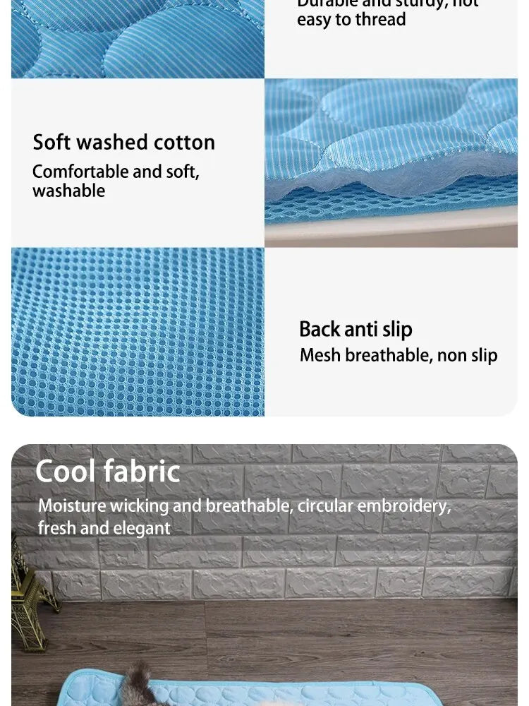 Cat Cooling Mat – Summer Ice Pad for Cats & Small Dogs