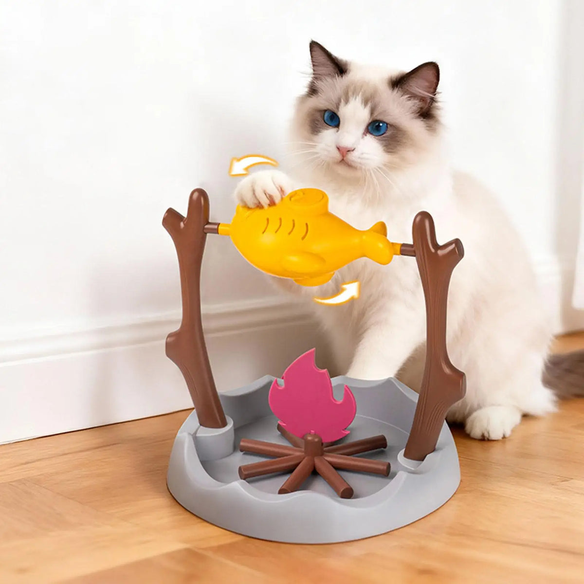 Interactive Cat Feeder – Rotating Slow Feeding & Treat Toy