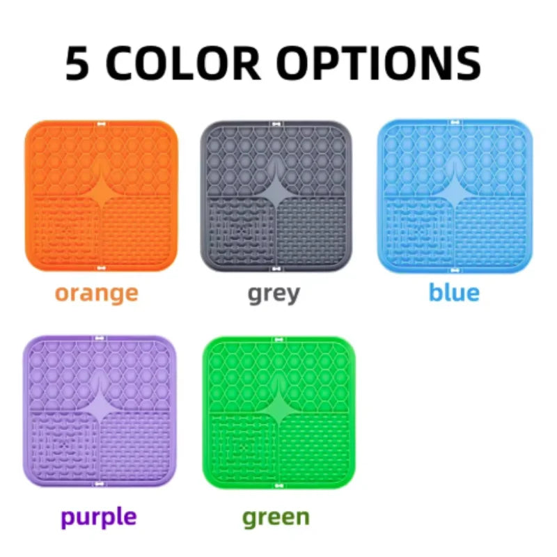 Silicone Lick Mat for Dogs – Slow Feeder & Bath Distraction Mat