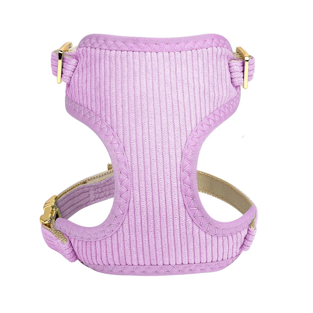 Dog Harness Leash Set, Soft Adjustable Harness & Collar for Small Dogs