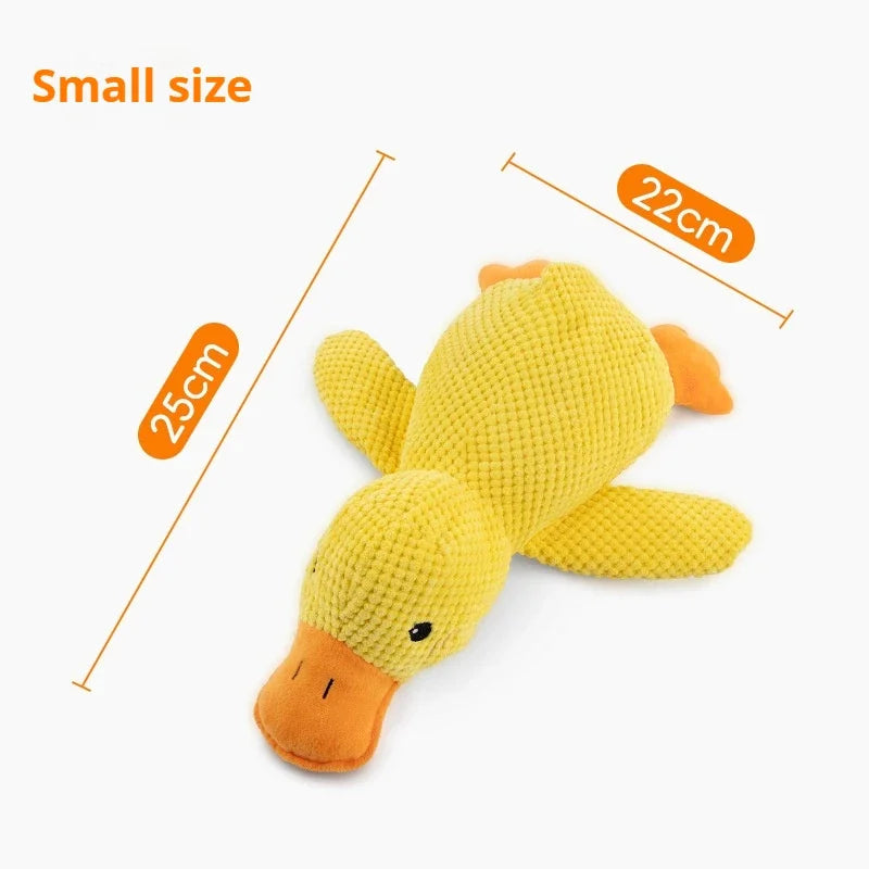 Plush Dog Toy – Squeaky Duck Chew Toy for Dogs