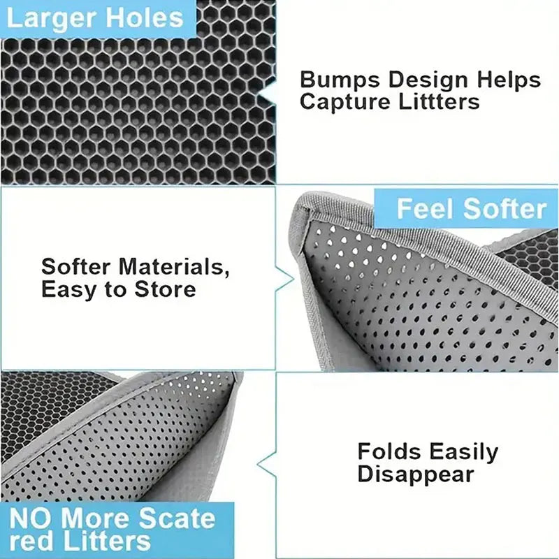 Cat Litter Mat – Waterproof Double Layer Litter Catcher