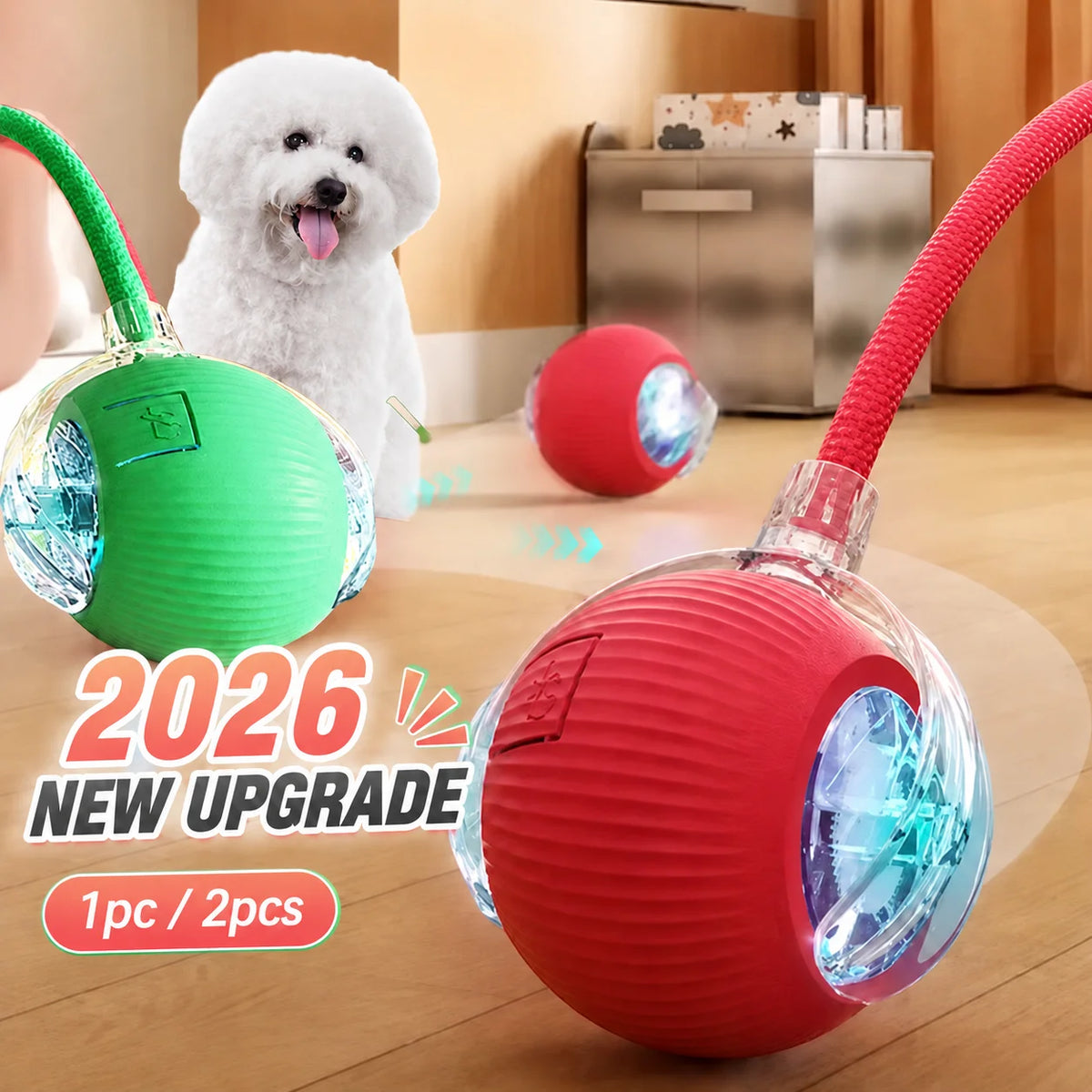 Automatic Dog Ball, Rechargeable Interactive Toy for Dogs