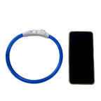 LED Dog Collar, Rechargeable Light Up Reflective Nylon Collar