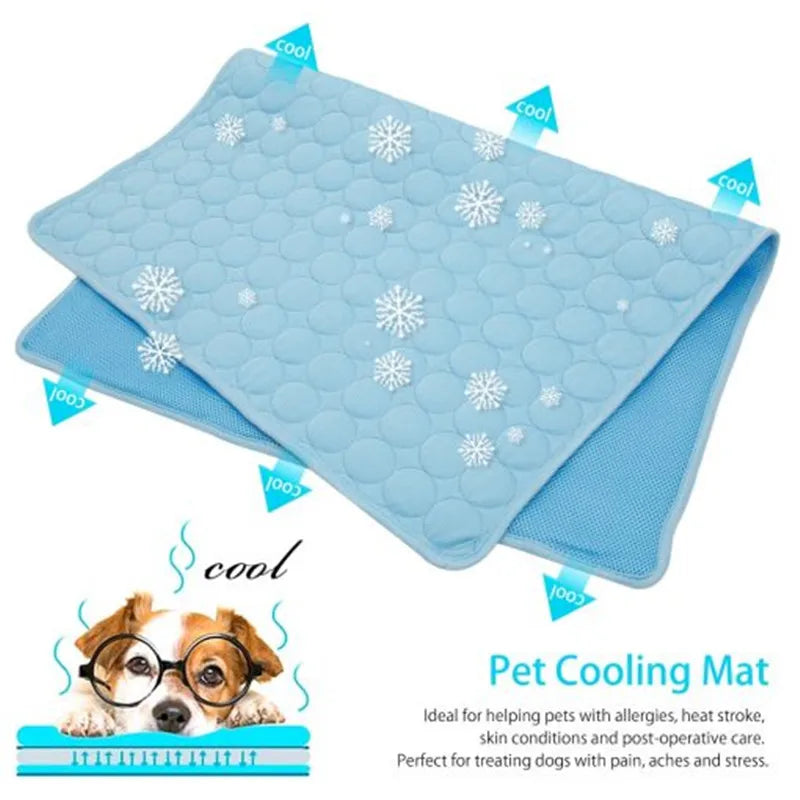 Dog Cooling Mat – Self-Cooling Washable Summer Pet Pad