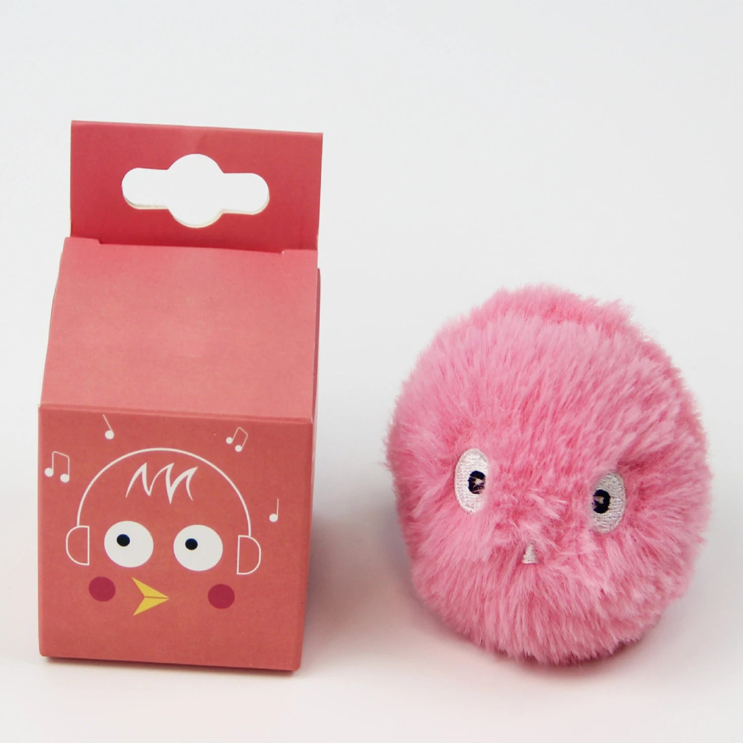 Interactive Cat Ball Toy with Touch Sounds and Catnip Compartment