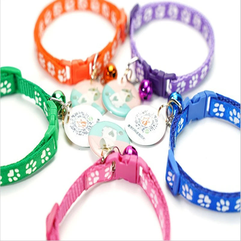 Cat Bell Collar Adjustable Pet Collar with Bell for Everyday Wear