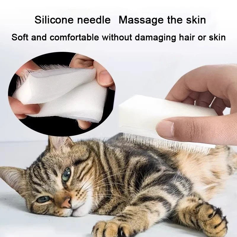 Cat Grooming Brush – Soft Self-Grooming Massage Tool