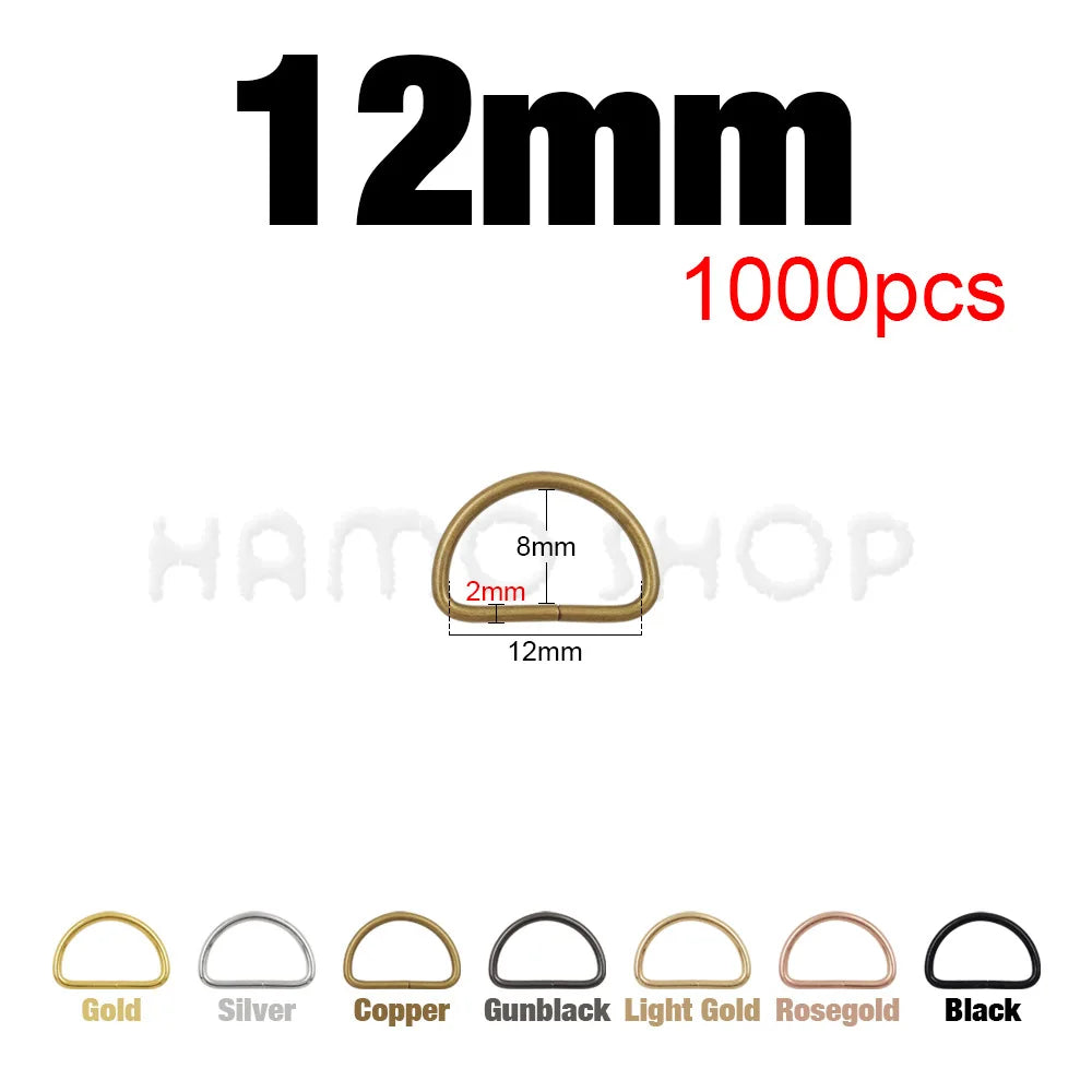 Metal D Ring Buckle – Bag Strap Hardware for Leather Craft DIY