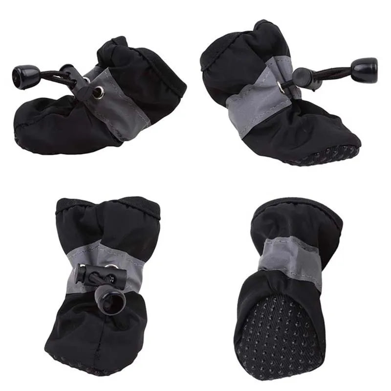 Waterproof Dog Boots – Non-Slip Reflective Shoes for Small Dogs