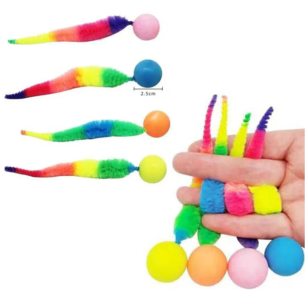 Interactive Cat Toy – Colorful Bouncing Teaser Ball