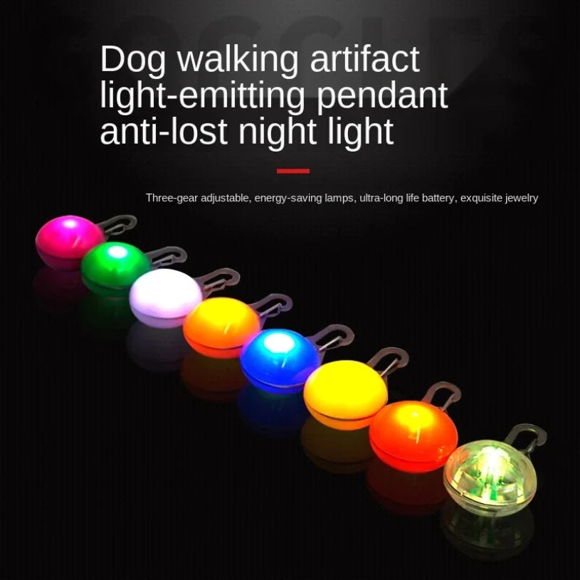 LED Dog Collar Light, Glow Pet Safety Pendant for Night Walks