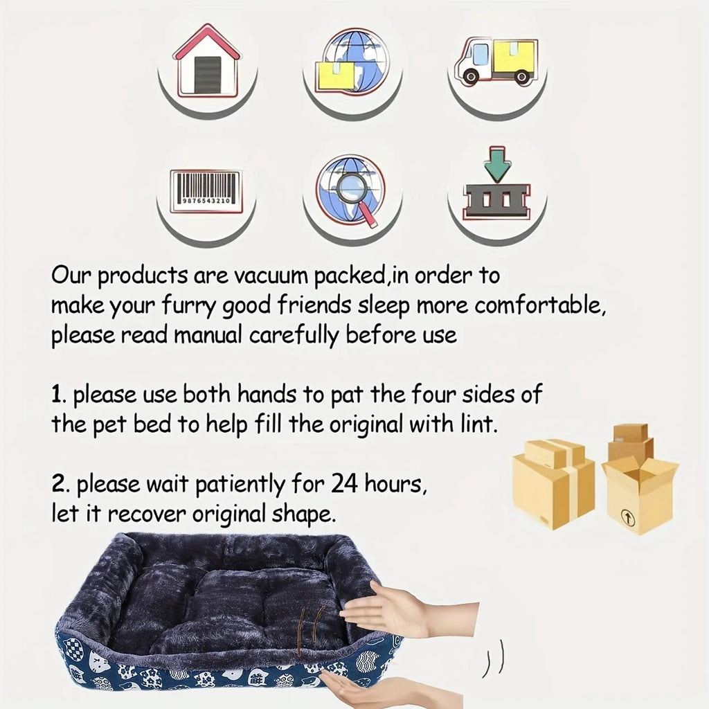 Dog Bed – Winter Pet Sofa Mat for Dogs & Cats