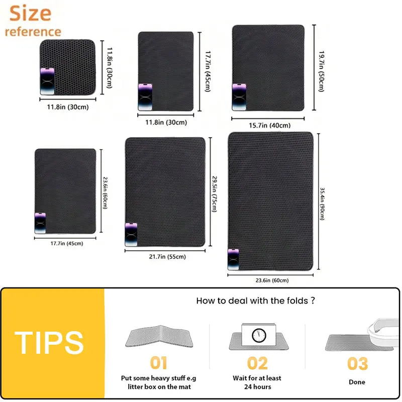 Cat Litter Mat – Waterproof Double Layer Litter Catcher