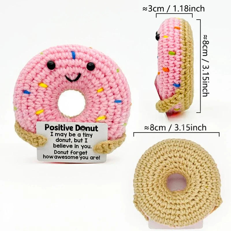 Crochet Plush Pocket Hug Doll, Handmade Mini Plush Gift