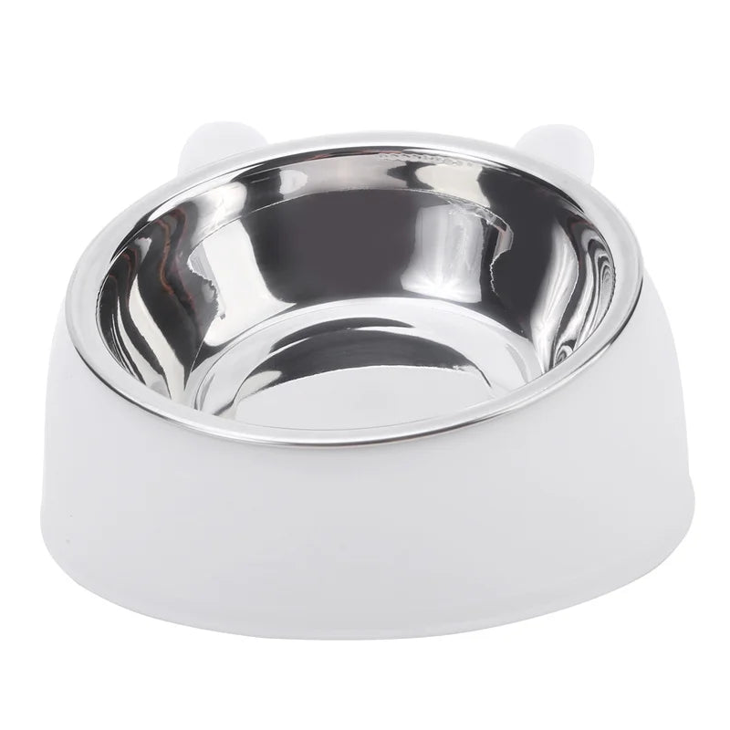 Elevated Cat Bowl – Inclined Stainless Steel Feeding Bowl