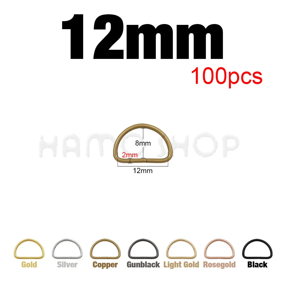 Metal D Ring Buckle – Bag Strap Hardware for Leather Craft DIY