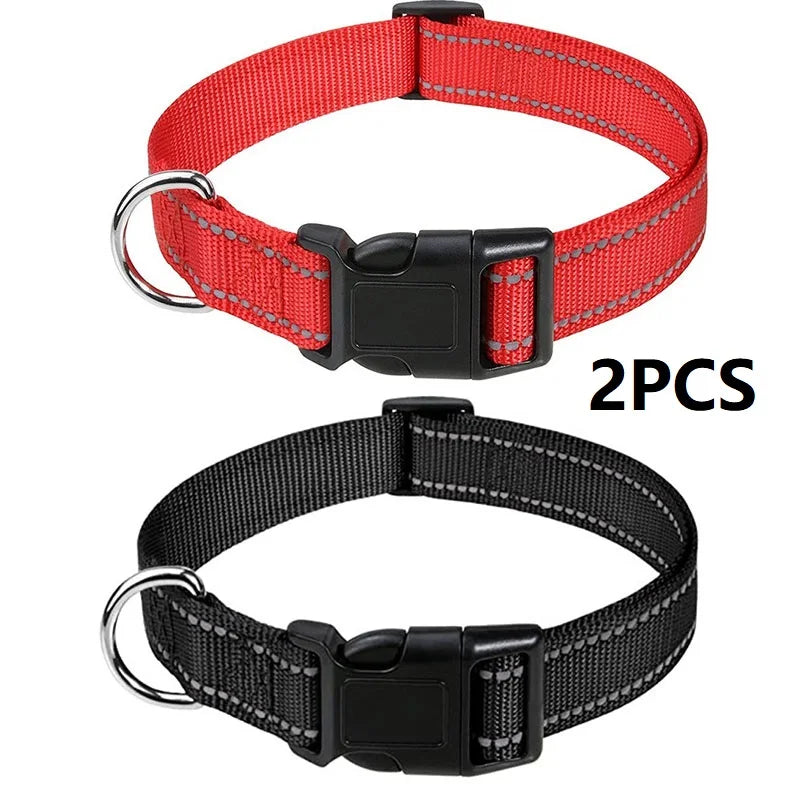Small Dog Collar Nylon Puppy Collar with Buckle Closure