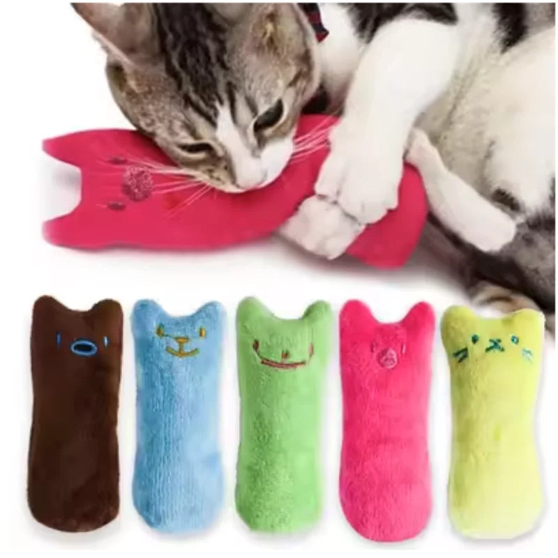 Catnip Cat Toy – Plush Teeth Grinding & Interactive Chew Toy