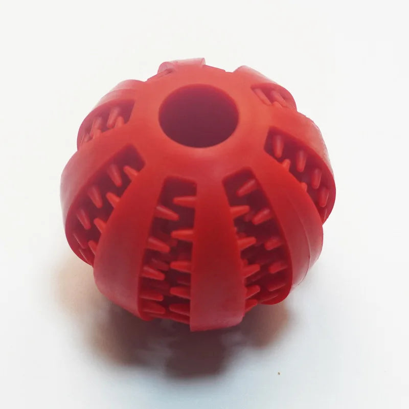 Dog Teething Toy – Rubber Chew Ball & Interactive Puzzle Toy