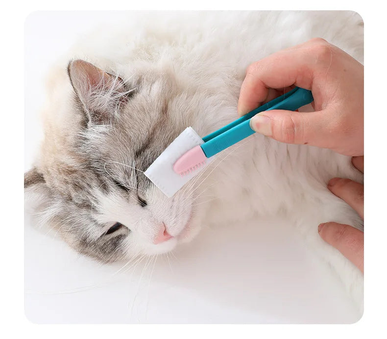 Cat Tear Stain Remover Comb Pet Eye Cleaning Brush