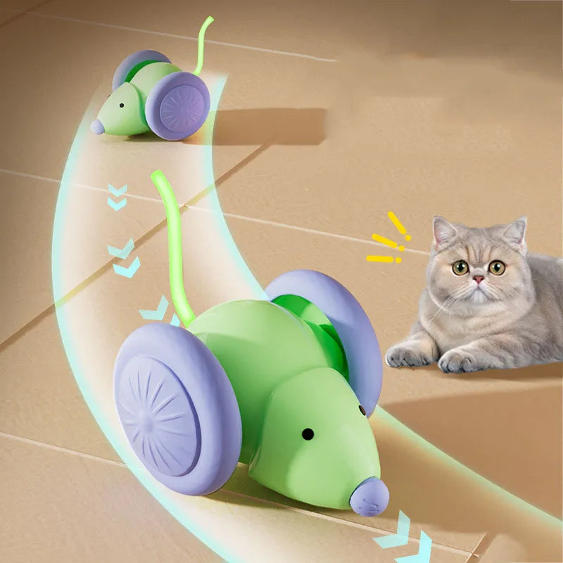Automatic Cat Toy – Interactive Mouse Toy with Obstacle Avoidance